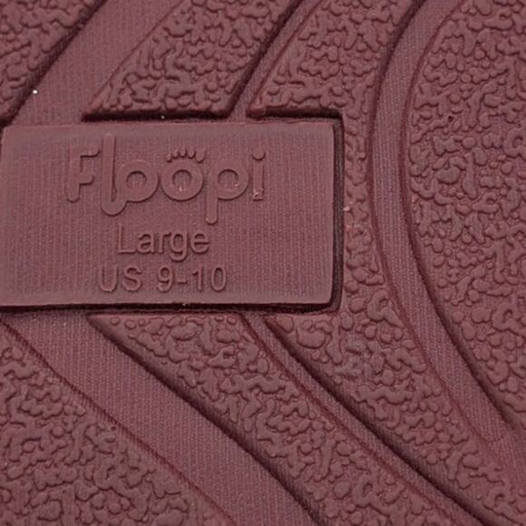 Floopi Aztec Faux Fur Lined Memory Foam Slippers Women's Red Size US9-10 - Picture 8 of 10